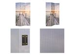 Vidaxl Divisorio Pieghevole 120 X 170 Cm Lago Con Barra - Divisorio Per Ambienti - Divisorio Per Ambienti - Paravent - Paravents