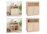 Vidaxl Credenza 70X34X80 Cm In Legno Di Pino Massiccio - Credenza - Credenza - Armadio - Mobile Contenitore