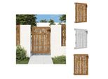 Vidaxl Cancello Da Giardino 85X150 Cm In Acciaio Corten Design Bambù - Cancelli Da Giardino