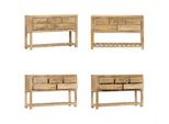 Vidaxl Credenza 120 X 30 X 75 Cm In Legno Massiccio Di Mango - Credenza - Credenze - Armadi - Credenze