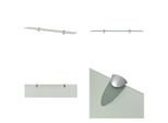 Vidaxl Mensola Galleggiante In Vetro 80X20 Cm 8 Mm - Mensola Galleggiante - Mensole Galleggianti - Mensola A Muro - Mensole A Muro