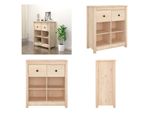 Vidaxl Credenza 70X35X80 Cm In Legno Di Pino Massiccio - Credenza - Credenza - Credenza - Credenza - Madia