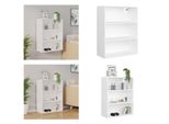 Vidaxl Armadio A Muro Bianco 69,5X32,5X90 Cm - Armadio A Muro - Armadio A Muro - Armadio - Armadio Portaoggetti