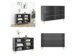 Vidaxl Credenza Grigio Lucido 103,5X35X70 Cm In Legno - Credenza - Credenze - Armadio Laterale - Armadi Laterali