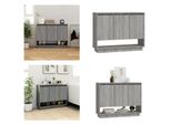 Vidaxl Credenza Grigio Sonoma 97X31X75 Cm Materiale A Base Di Legno - Credenza - Armadio - Armadio Da Cucina - Armadio Portaoggetti