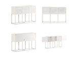 Vidaxl Credenza 115X30X76 Cm Legno Massiccio Di Mango - Credenza - Credenze - Credenza Di Legno - Credenze Di Legno