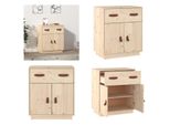 Vidaxl Credenza 65,5X40X75 Cm In Legno Massiccio Di Pino - Credenza - Credenza - Armadio - Mobile Contenitore
