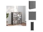 Vidaxl Scarpiera Nera 94,5X36,5X106 Cm Pp - Scarpiere E Armadietti