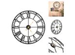 Vidaxl Orologio Da Parete Vintage Con Movimento Al Quarzo In Metallo 60 Cm Xxl - Orologi Da Parete