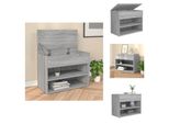 Vidaxl Panca Per Scarpe Grigio Sonoma 60X30X45 Cm Materiale A Base Di Legno - Scarpiere E Armadietti