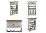 Vidaxl Portabottiglie In Legno Massiccio Riciclato 55 X 23 X 85 Cm - Portabottiglie - Portabottiglie - Portabottiglie Da Bar