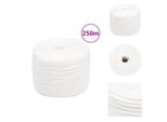 Vidaxl Corda Da Barca Bianca 10 Mm 250 M In Polipropilene - Corde