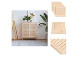 Vidaxl Ante Dell'armadio A Doghe 4 Pezzi 39,5X39,4 In Legno Di Pino Massiccio - Ante Dell'armadio