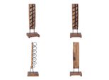Vidaxl Portabottiglie Per 6 Bottiglie 35X35X100 Cm In Legno Massiccio Di Teak - Portabottiglie - Portabottiglie - Portabottiglie - Supporto Per Vino