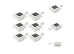 Vidaxl Luci Solari Da Esterno 6 Pezzi Led Quadrati 12 Cm Bianco - Illuminazione Da Esterno