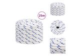 Vidaxl Corda Da Barca Bianca 20 Mm 25 M In Polipropilene - Corde