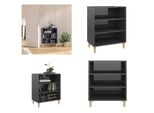 Vidaxl Credenza Grigio Lucido 57X35X70 Cm In Legno - Credenza - Credenze - Libreria - Librerie