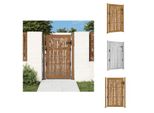 Vidaxl Cancello Da Giardino 105X155 Cm In Acciaio Corten Design Bambù - Cancelli Da Giardino