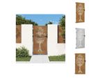Vidaxl Cancello Da Giardino 85X200 Cm In Acciaio Corten A Forma Di Albero - Cancelli Da Giardino