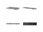 Vidaxl Mensole Galleggianti 2 Pz. Vetro 50X10 Cm 8 Mm - Mensola Galleggiante - Mensole Galleggianti - Mensola A Muro - Mensole A Muro