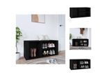 Vidaxl Portascarpe Nero 100X35X45 Cm In Legno - Portascarpe E Armadietti