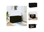 Vidaxl Scarpiera A Muro Nera 70X35X38 Cm In Legno - Scarpiere E Armadietti