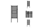 Vidaxl Cancello Da Giardino In Acciaio 1X2,5 M Antracite - Cancelli Da Giardino