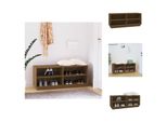Vidaxl Scarpiera Marrone Miele 110X34X45 Cm In Legno Di Pino Massiccio - Scarpiere E Armadietti