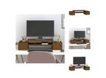 Vidaxl Supporto Per Monitor Marrone Miele 70X27,5X15 Cm In Legno Di Pino Massiccio - Supporto Per Monitor Per Computer
