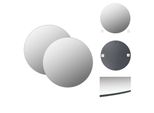 Vidaxl Specchio Da Parete 2 Pezzi 50 Cm Vetro Rotondo - Specchio