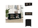Vidaxl Panca Per Scarpe Nera 110X38X45,5 Cm In Legno Di Pino Massiccio - Portascarpe E Armadietti