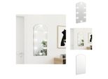 Vidaxl Specchio Con Luci Led 90X45 Cm In Vetro Curvo - Specchio