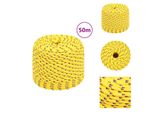 Vidaxl Corda Da Barca Gialla 10 Mm 50 M In Polipropilene - Corde