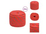 Vidaxl Corda Da Barca Rossa 18 Mm 25 M In Polipropilene - Corde