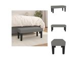 Vidaxl Panca Grigio Scuro 70X30X30 Cm In Tessuto - Panche
