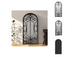 Vidaxl Specchio Nero 100X45 Cm In Ferro Per Interni - Specchio