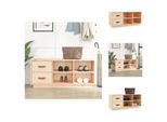 Vidaxl Panca Per Scarpe 100X34X45 Cm In Legno Di Pino Massiccio - Scarpiere E Armadietti