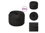 Vidaxl Corda Da Lavoro Nera 12 Mm 500 M In Polipropilene - Corde