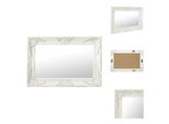 Vidaxl Specchio Da Parete In Stile Barocco 60X40 Cm Bianco - Specchio