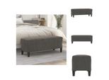 Vidaxl Panca Grigio Scuro 100X35X41 Cm In Velluto - Panche