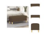 Vidaxl Panca Marrone In Tessuto 100X35X41 Cm - Panche