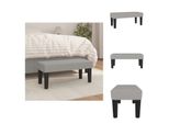 Vidaxl Panca Grigio Chiaro 70X30X30 Cm In Tessuto - Panche