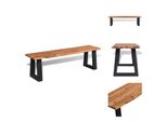 Vidaxl Panca In Legno Massiccio D'acacia 160 Cm - Panche Per Cassapanca E Corridoio