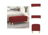 Vidaxl Panca Rosso Vino 100X35X41 Cm In Tessuto - Panche