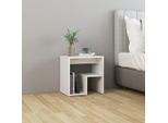 Maison Exclusive - Comodino Bianco Lucido 40X30X40 Cm Materiale Ligneo