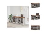 Vidaxl Panca Per Scarpe In Cemento Grigio 103X30X48 Cm Materiale A Base Di Legno - Panche Per Cassapanche E Corridoi