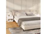 The Living Store Comodini 2 Pz. Bianco 45X34X44 Cm Materiale A Base Di Legno