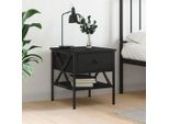 Maison Exclusive - Comodino Nero 40X42X45 Cm Materiale Ligneo