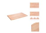 Vidaxl Mensola Da Parete Marrone Chiaro 80X50X2 Cm In Legno Massiccio Trattato Con Rovere - Mensole Da Parete