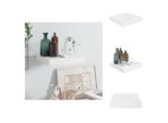 Vidaxl Scaffale Galleggiante Bianco Lucido 23X23,5X3,8 Cm Mdf - Mensole A Muro